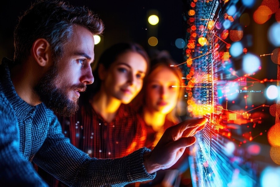 future interactive window displays with transparent oled technology