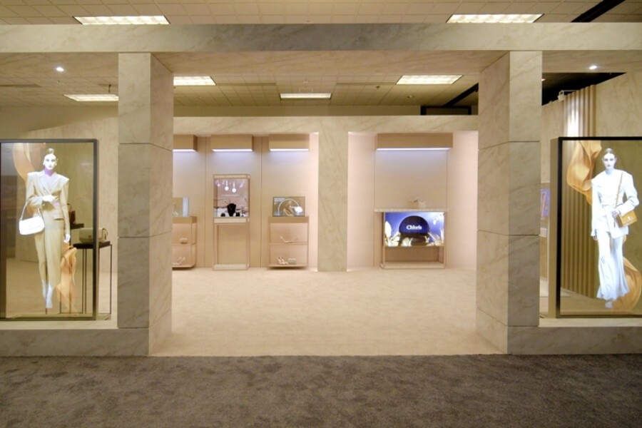 Immersive visual technology using holography and Transparent OLED displays in real environments