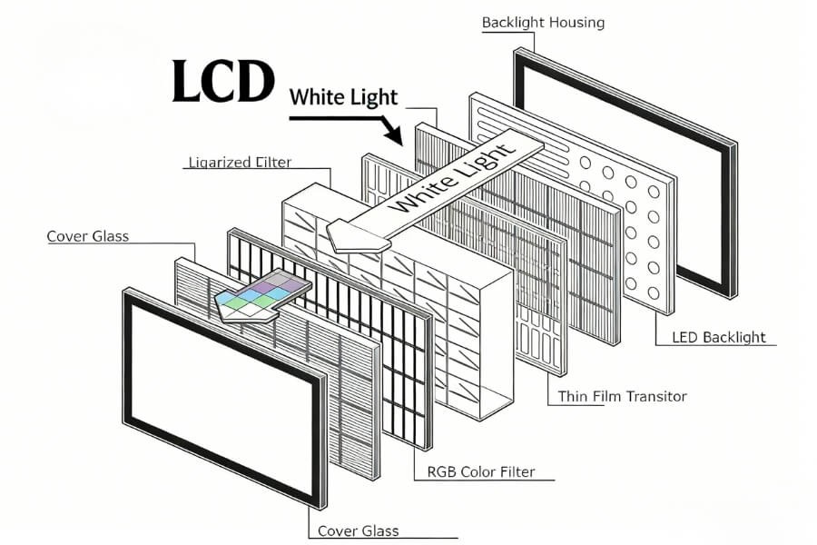 How liquid crystal materials respond to cold temperatures